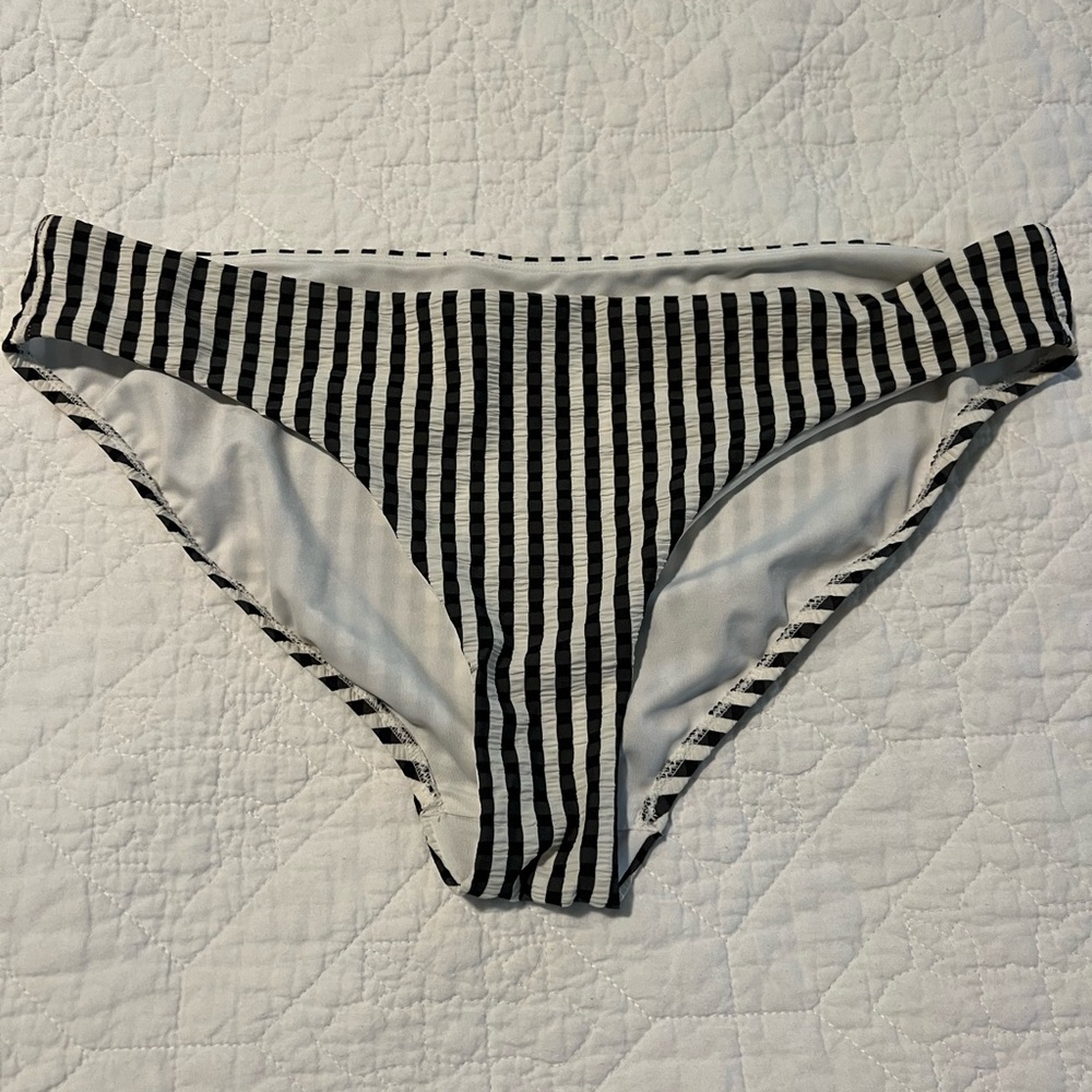 Athleta seersucker bikini bottoms
